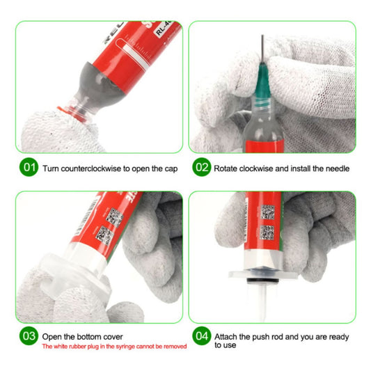 Pâte Fludor Relife RL-406S, Type Seringue