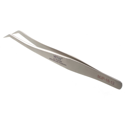 Gebogene Pinzette Vetus MJP-16-12
