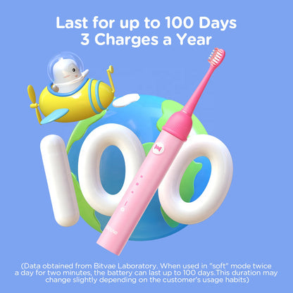Elektrische Kinderzahnbürste Bitvae BVK7S, Rosa