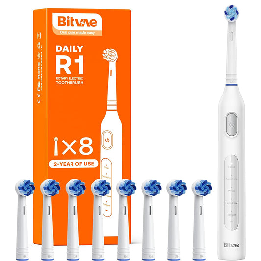 Brosse à dents électrique Bitvae R1, blanche