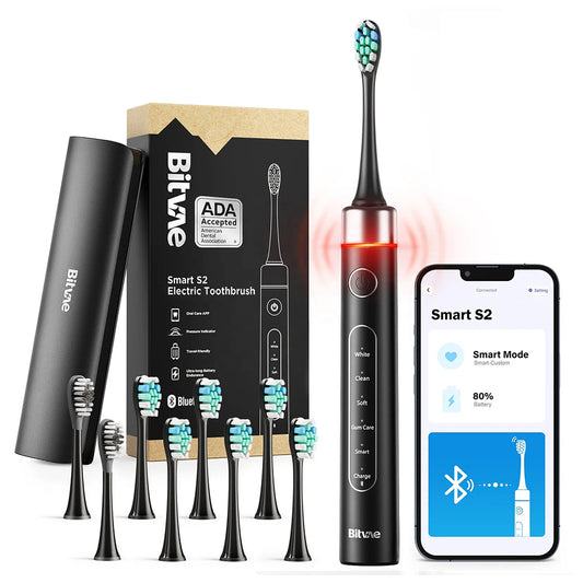Brosse à dents électrique Bitvae S2 Smart, noire