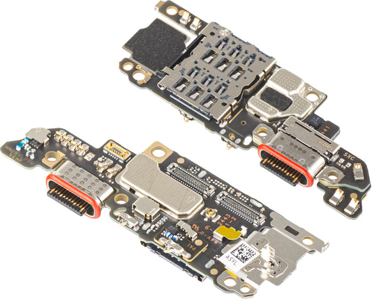 Karte mit Ladeanschluss - Mikrofon - SIM-Lesemodul Honor Magic6 Pro, Service Pack 0235AJJJM 
