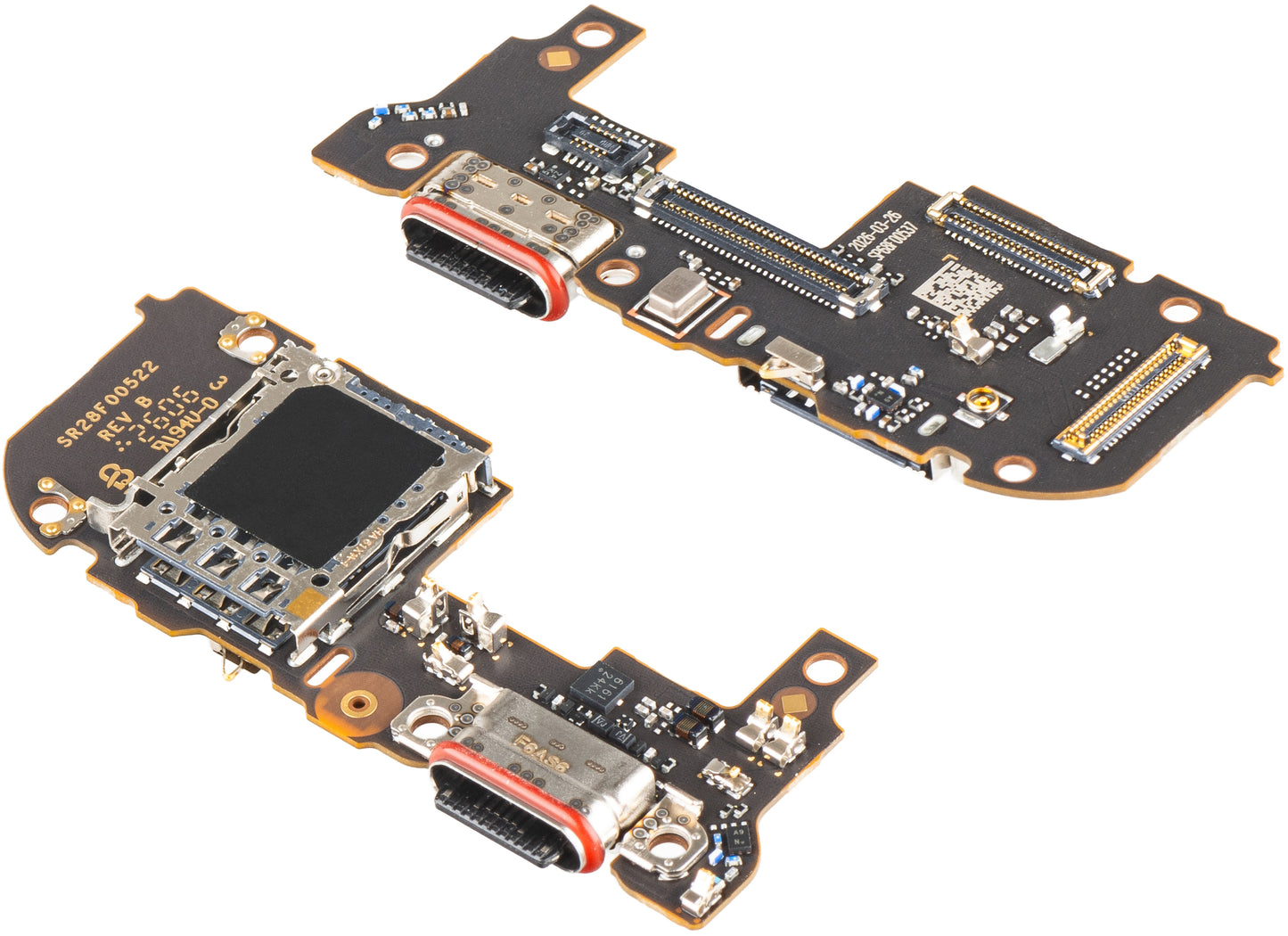 Carte avec Connecteur de Charge - Microphone - Module Lecteur SIM Motorola Edge 70 Pro, Service Pack 5B28C32413