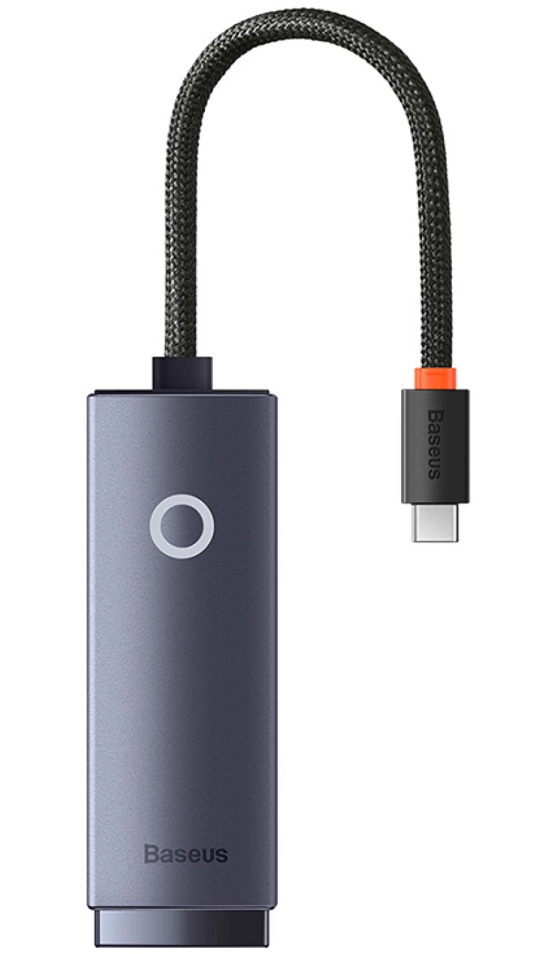 Baseus Lite Network Card, RJ45, USB-C, Gray WKQX000313