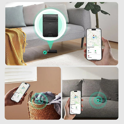 Portefeuille ESR Classic Geo avec fonction Find My et Protection RFID, Marron