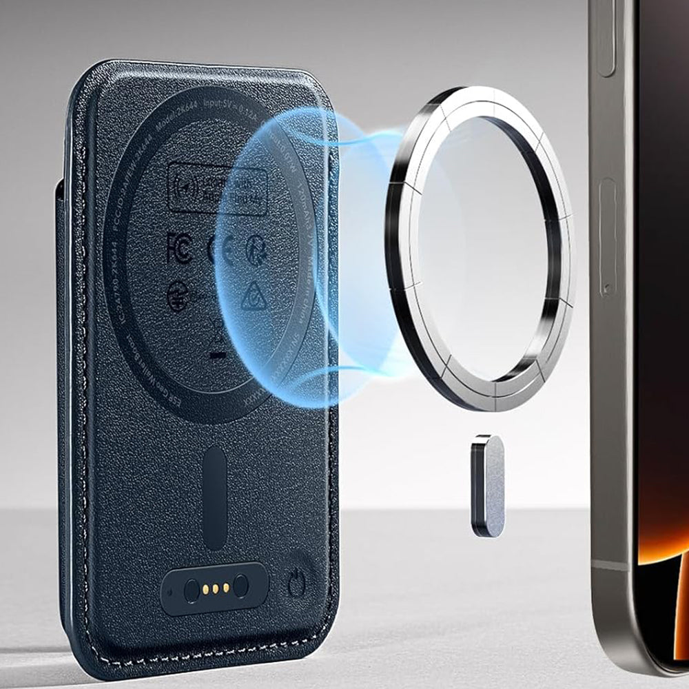 Portefeuille Magsafe, ESR, Classic Geo, Bleu Marine