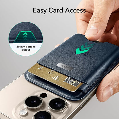 Portefeuille Magsafe, ESR, Classic Geo, Bleu Marine