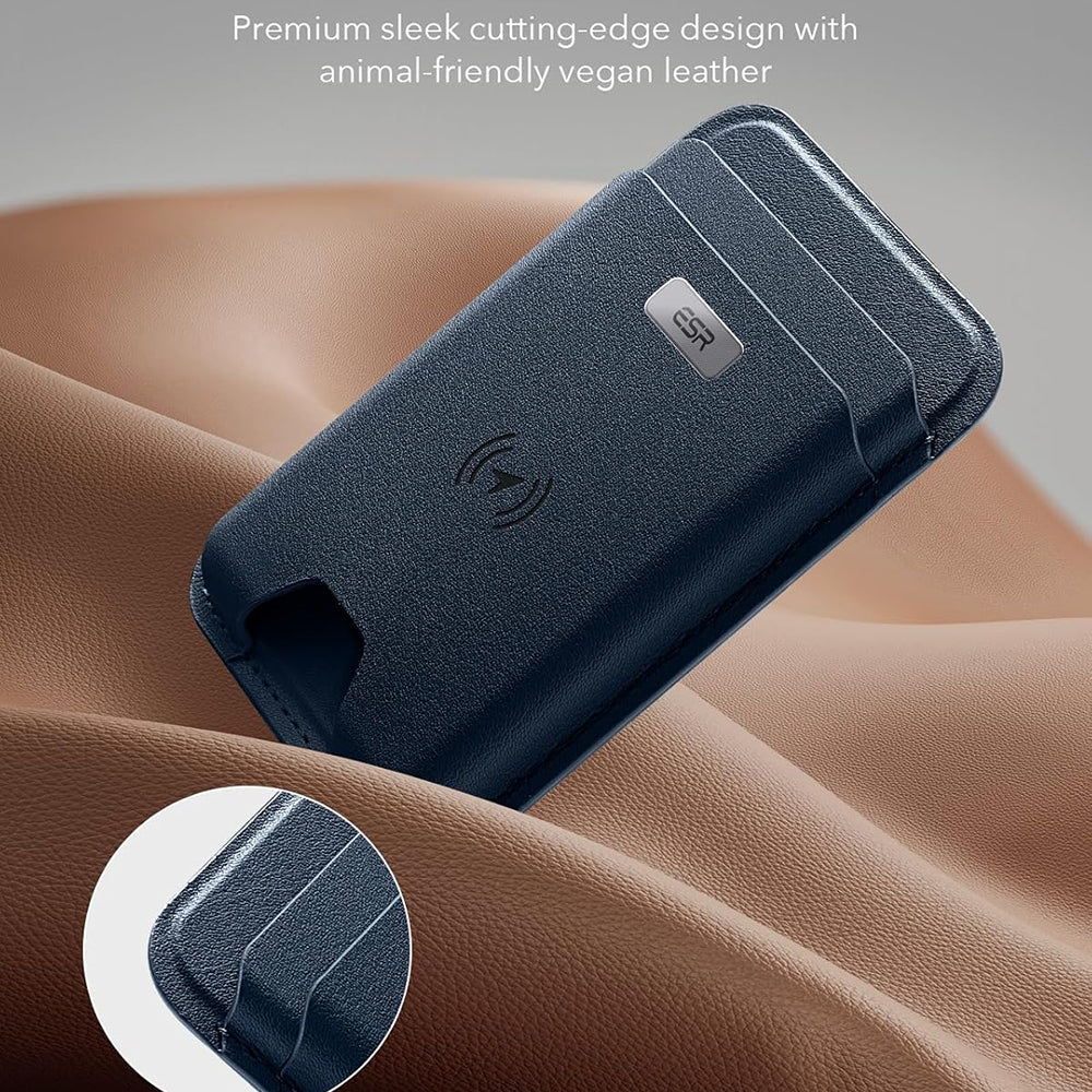 Portefeuille Magsafe, ESR, Classic Geo, Bleu Marine