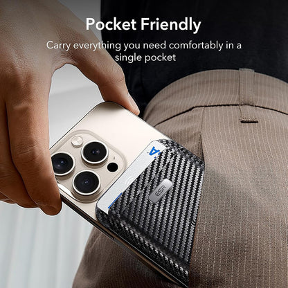 Portefeuille MagSafe, ESR, Classic Geo Carbon, Noir