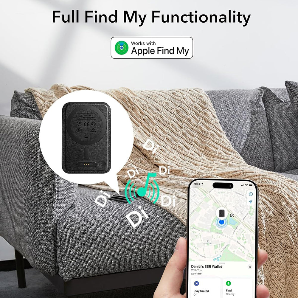 MagSafe Geldbörse, ESR, Classic Geo, Schwarz