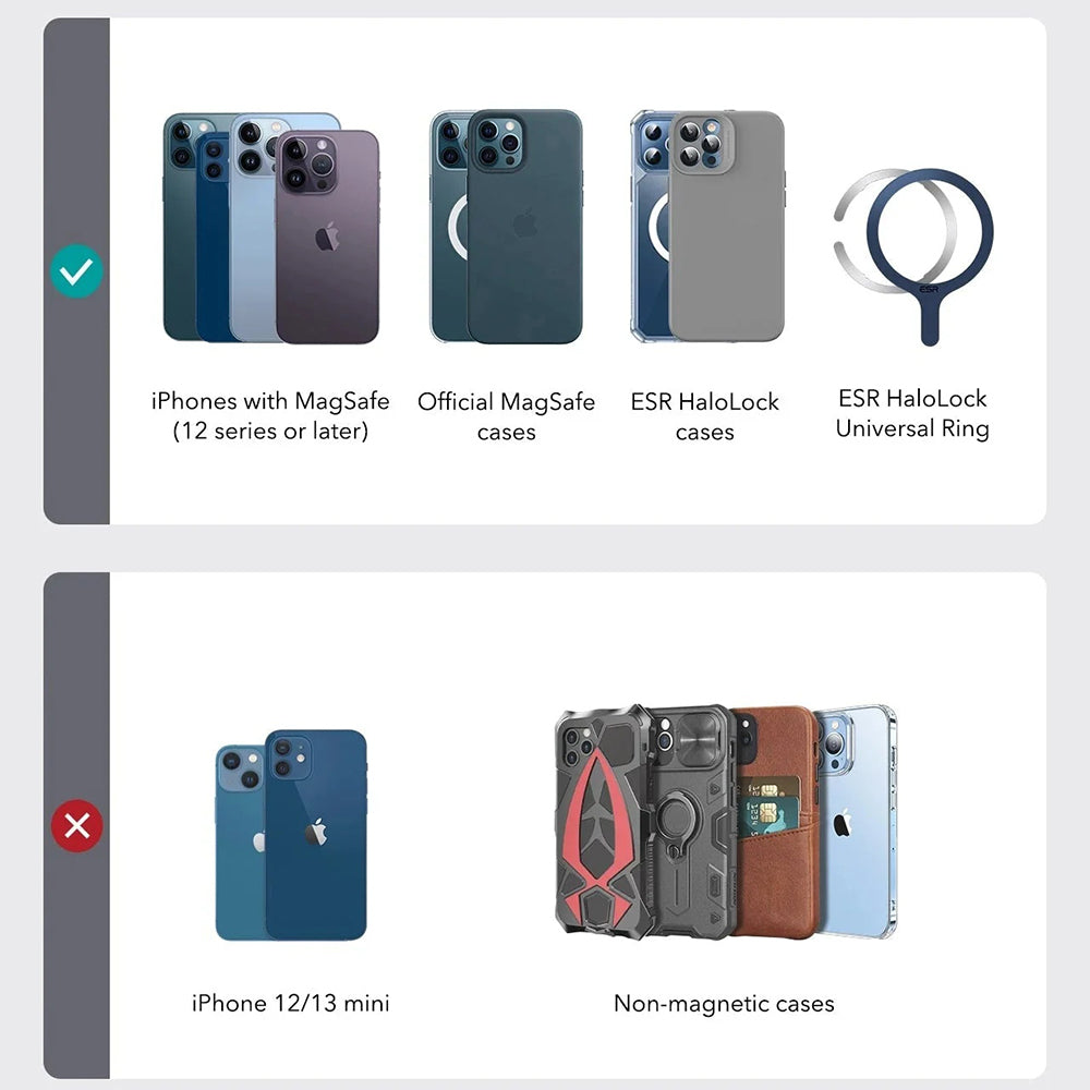 MagSafe Geldbörse, ESR, Findy my Wallet, Braun