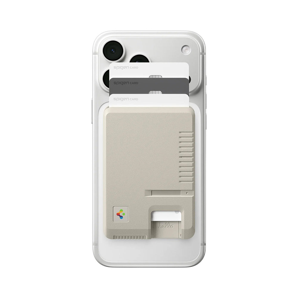 Portefeuille MagSafe, Spigen, Classic LS, Beige AFA10949