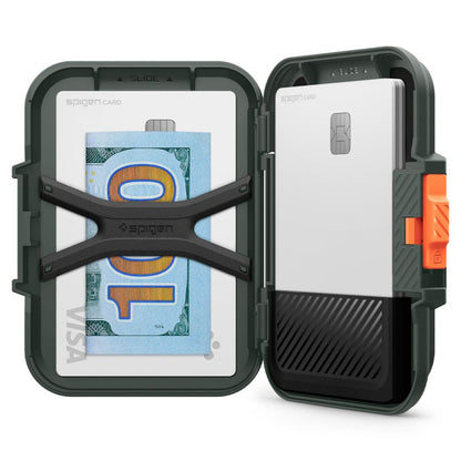 Portefeuille Magsafe, Spigen, Lock Fit, Vert