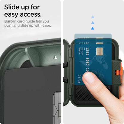 Portefeuille Magsafe, Spigen, Lock Fit, Vert