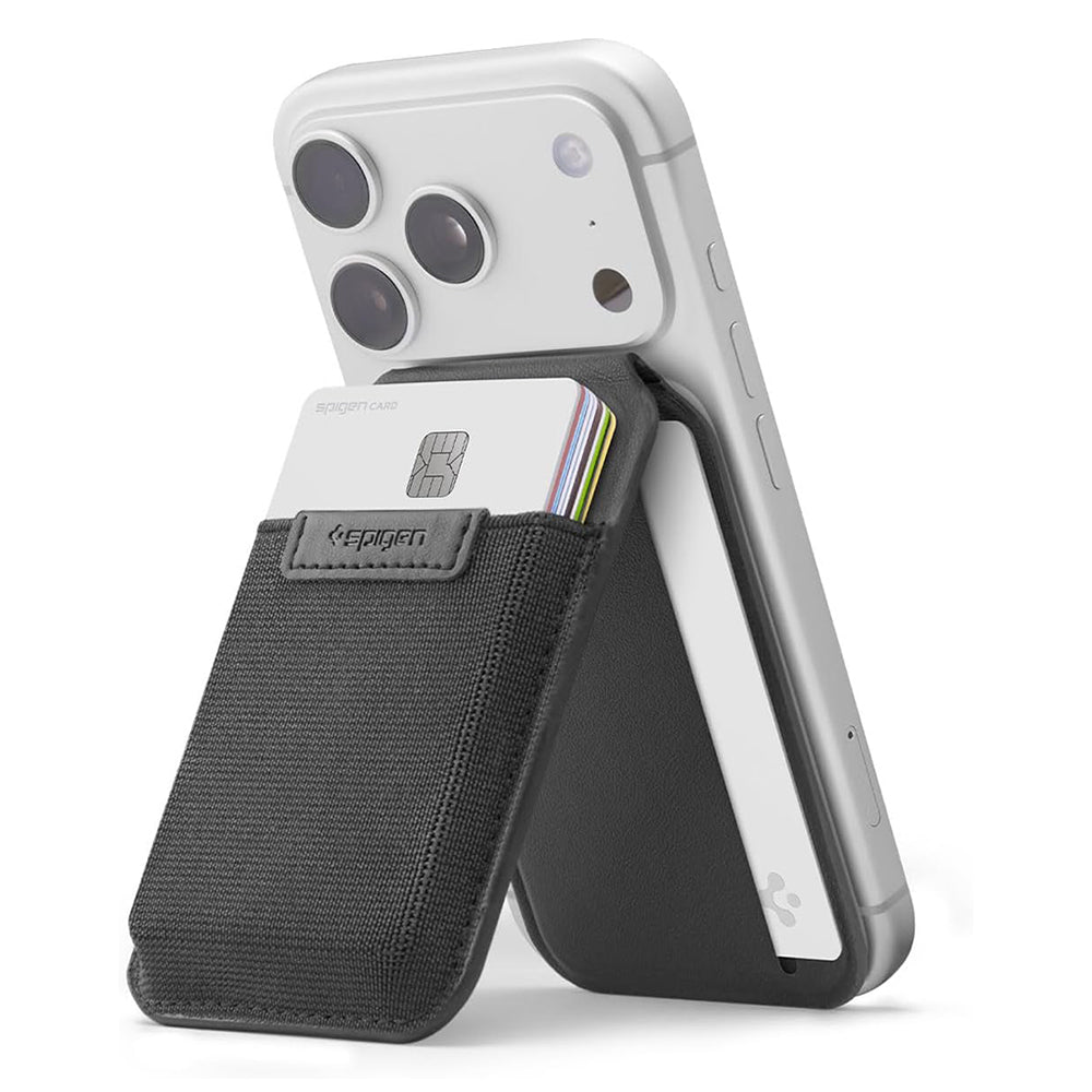 MagSafe Geldbörse, Spigen, Slim Fold Tripod S314-4, Schwarz AFA11591