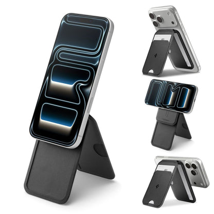 MagSafe Geldbörse, Spigen, Slim Fold Tripod S314-2, Schwarz