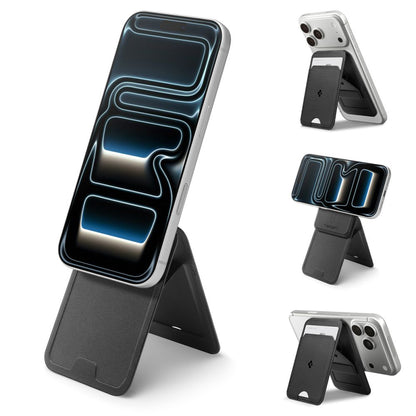 MagSafe Geldbörse, Spigen, Slim Fold Tripod S314-3, Schwarz