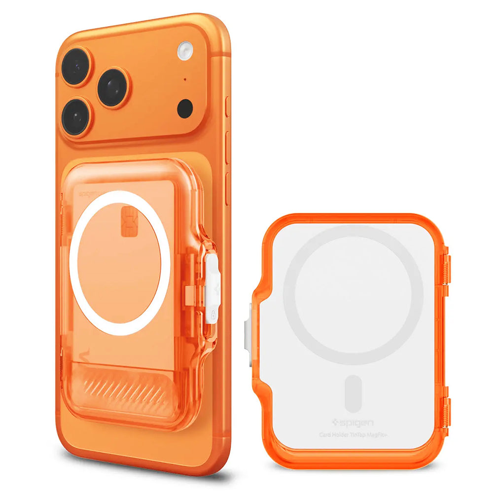 MagSafe Geldbörse, Spigen, TinTap MagFit+, Satin Orange AFA11381