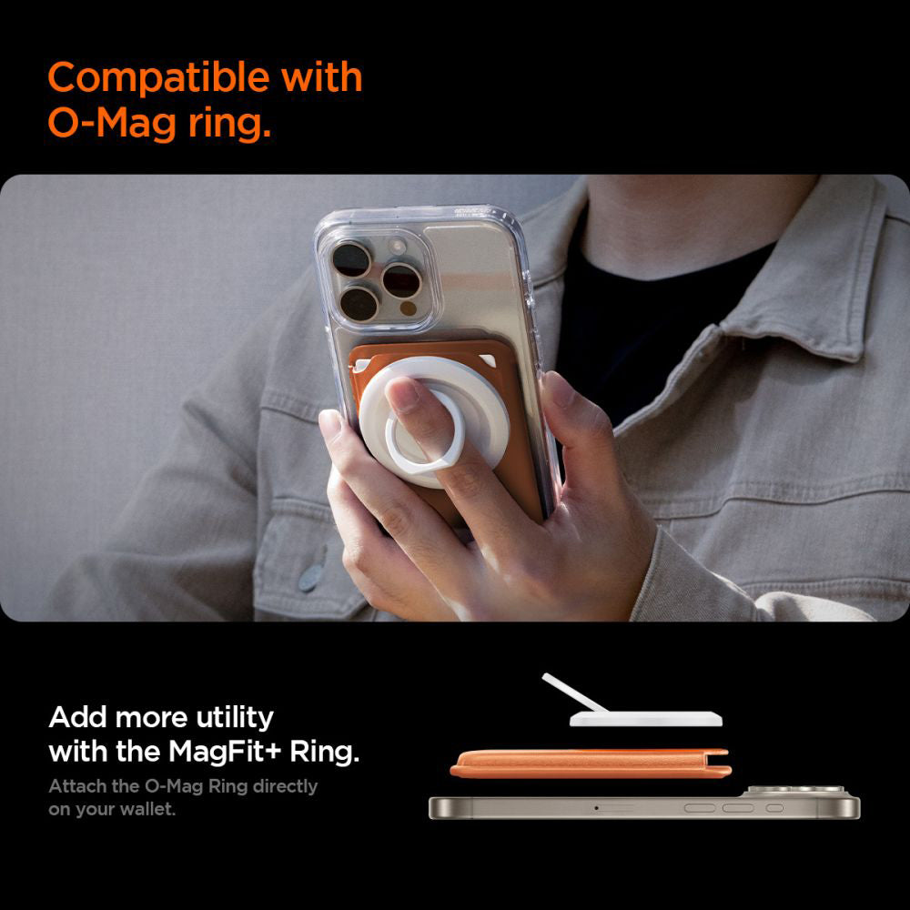 MagSafe-Geldbörse, Spigen, Valentinus MagFit+, Orange AFA11340