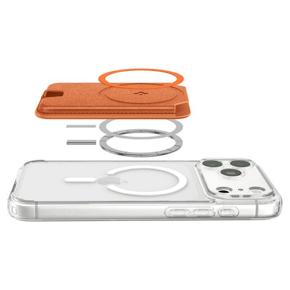MagSafe-Geldbörse, Spigen, Valentinus MagFit+, Orange AFA11340