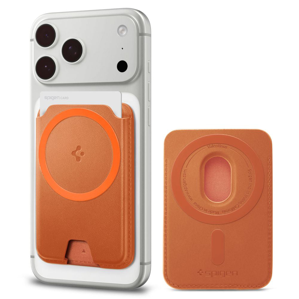 MagSafe-Geldbörse, Spigen, Valentinus MagFit+, Orange AFA11340