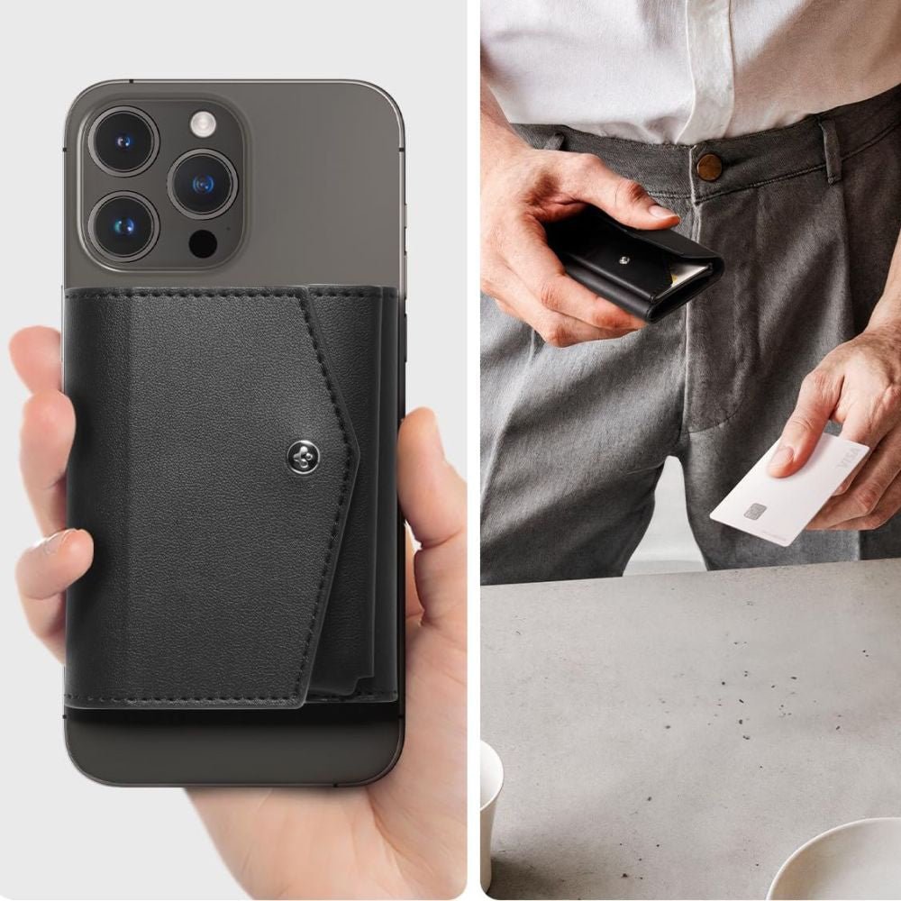 Portefeuille Magsafe, Spigen, Valentinus Pro, Noir