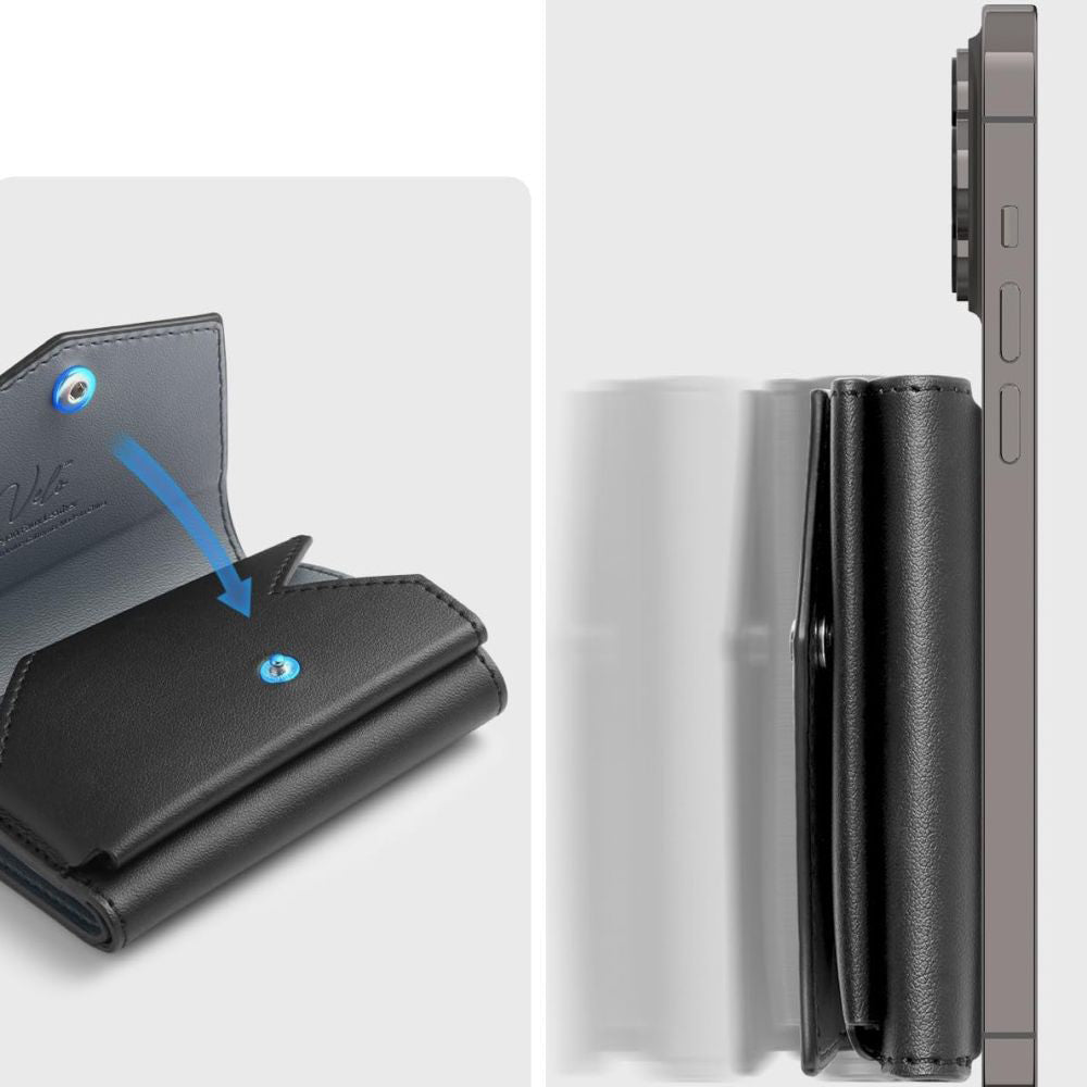 Portefeuille Magsafe, Spigen, Valentinus Pro, Noir