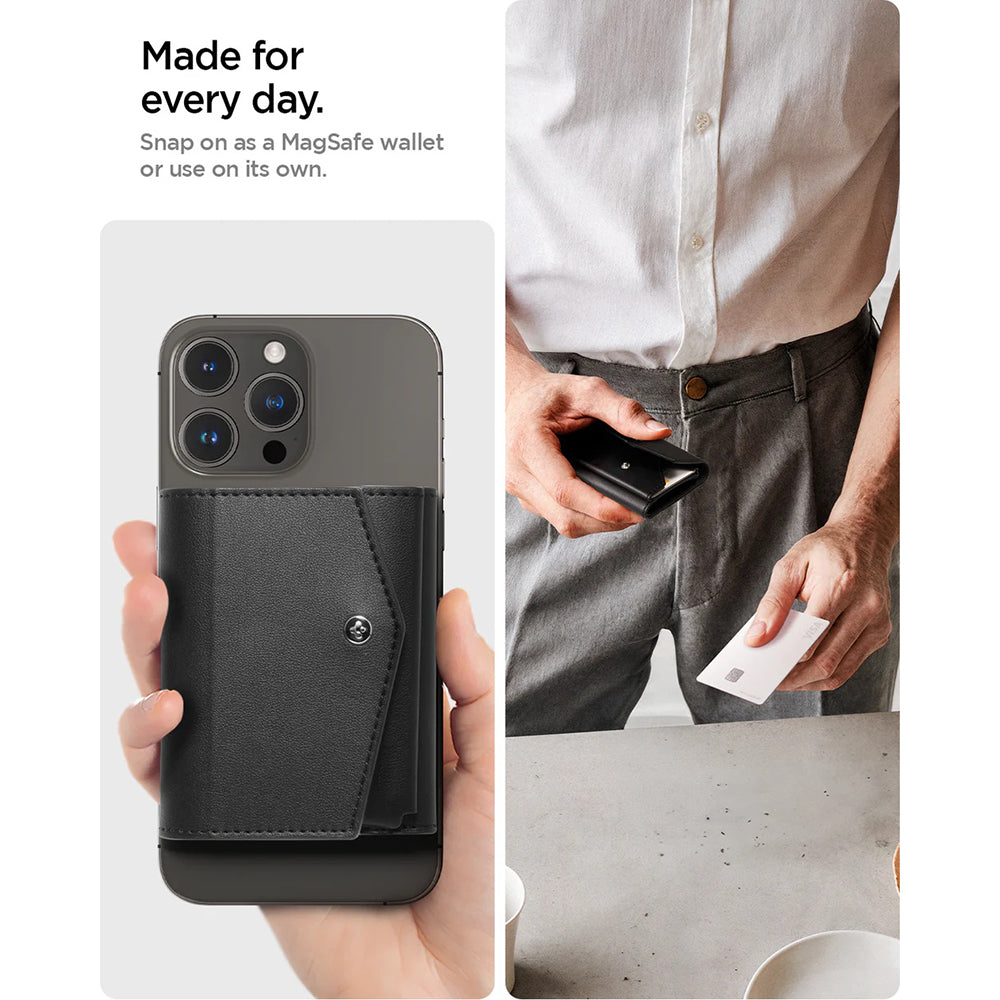 Portefeuille Magsafe, Spigen, Valentinus Pro, Noir