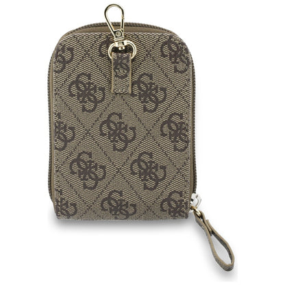 Guess 4G Metal Logo Wallet and Phone Lanyard, Brown