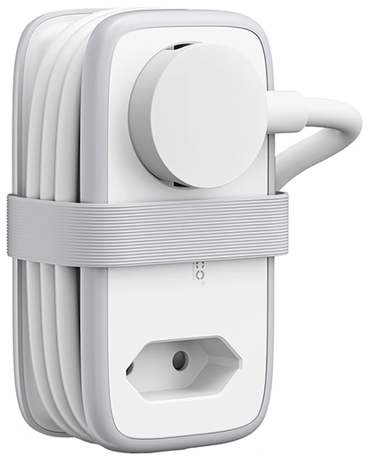 Multiprise Orico APP, 1 x Schuko - 1 x Prise - 2 x USB-A - 1 x USB-C, Blanc Gris
