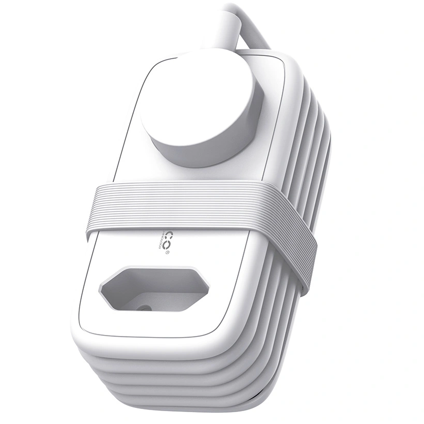 Multiprise Orico APP, 1 x Schuko - 1 x Prise - 2 x USB-A - 1 x USB-C, Blanc Gris