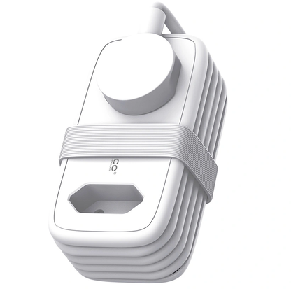 Multiprise Orico APP, 1 x Schuko - 1 x Prise - 2 x USB-A - 1 x USB-C, Blanc Gris