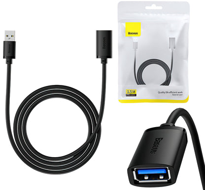 Rallonge USB 3.0 Baseus AirJoy Series, 1.5m, Noir B00631103111-02