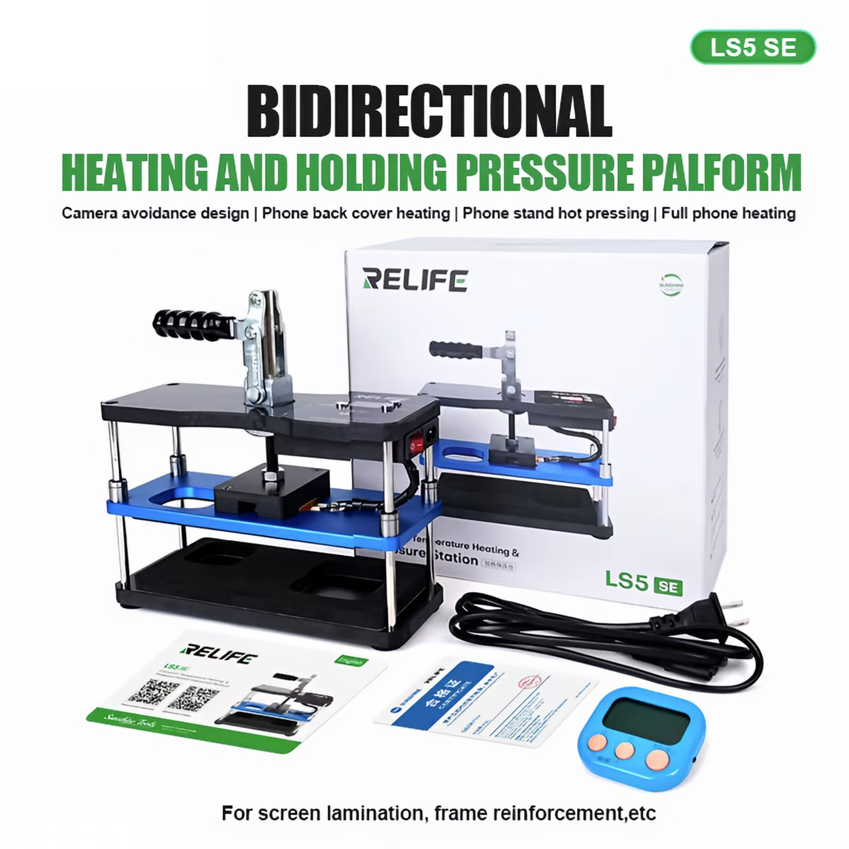 Presse chauffante Relife LS5 SE pour Apple iPhone / série Android