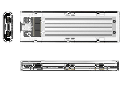 Orico TCM2-C3 Gehäuse für M.2 NVMe SSD, Grau