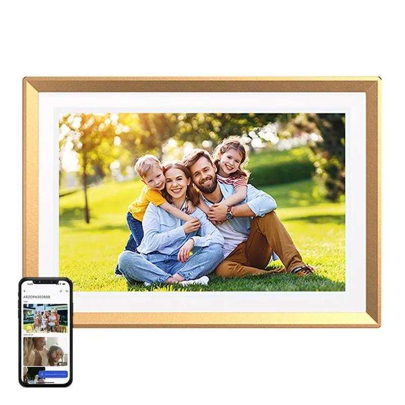 Cadre Photo Numérique Arzopa D10, Doré