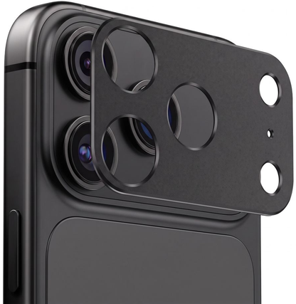 Cadre de protection pour caméra arrière Tech-Protect Camalloy Fit+ pour Apple iPhone 18 Pro Max, Aluminium, Noir