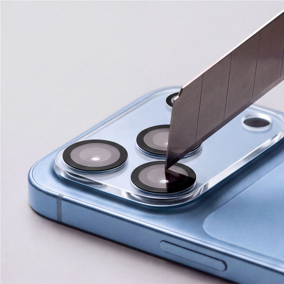 Tech-Protect Cam Fit+ Rückkamera-Schutzrahmen für Apple iPhone 18 Pro, gehärtetes Glas, transparent