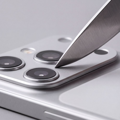 Tech-Protect Camalloy Fit+ Kameraschutzrahmen für die Rückkamera des Apple iPhone 18 Pro Max, Aluminium, Silberfarben