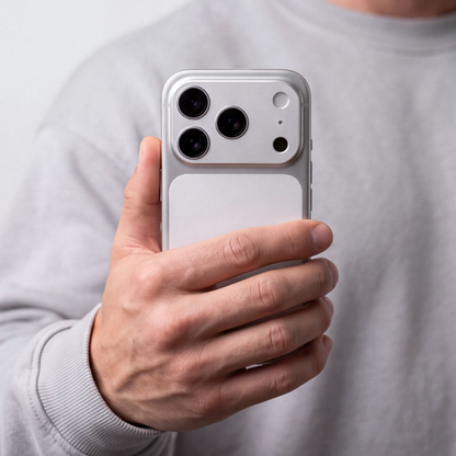 Tech-Protect Camalloy Fit+ Kameraschutzrahmen für die Rückkamera des Apple iPhone 18 Pro Max, Aluminium, Silberfarben