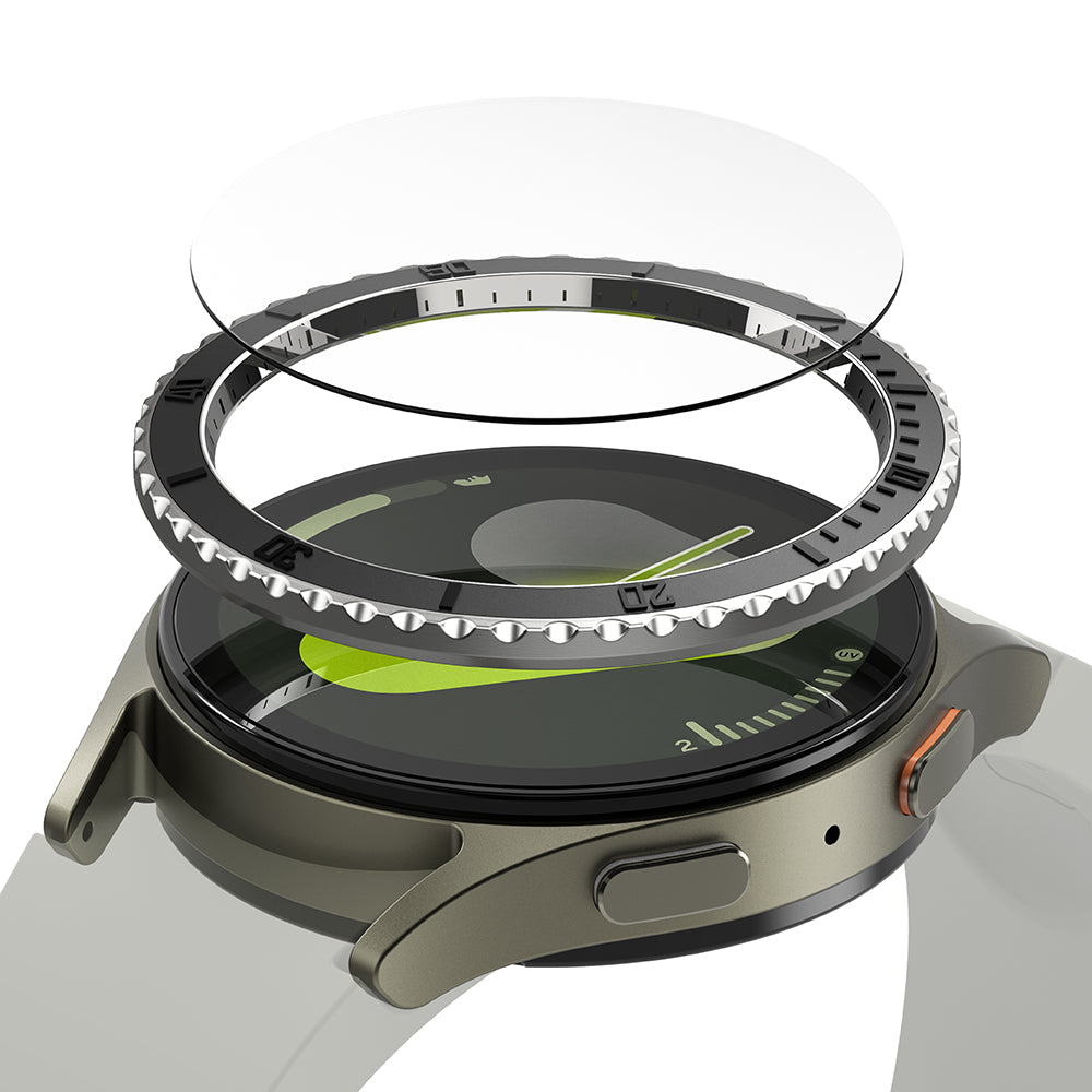 Ringke Premium Styling Protection Frame for Samsung Galaxy Watch7 44mm, Model 3, Black