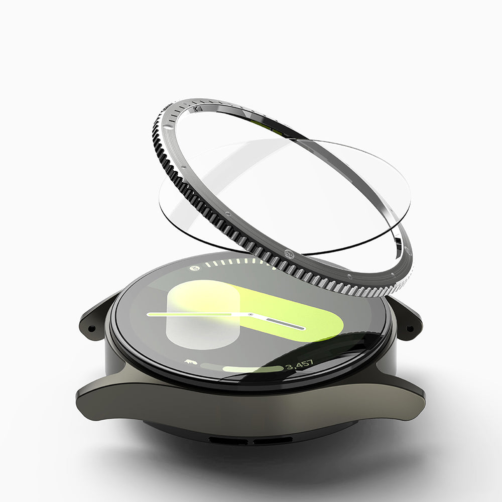 Cadre de protection Ringke Styling pour Samsung Galaxy Watch7 40mm, Modèle 7, Argenté