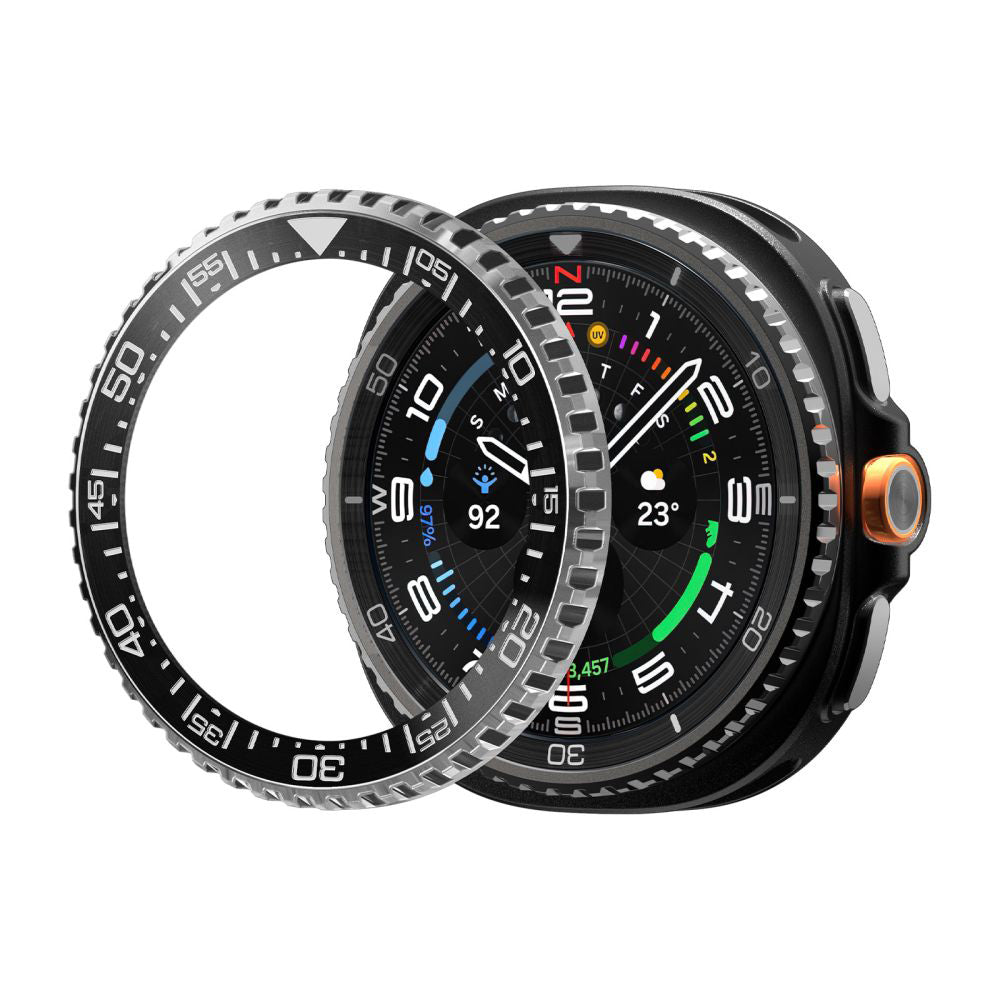 Spigen Tune Diver Schutzrahmen für Samsung Galaxy Watch Ultra2, Schwarz ACS11617