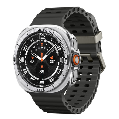 Spigen Tune Pro Pilot Schutzrahmen für Samsung Galaxy Watch Ultra2, Silber ACS11618