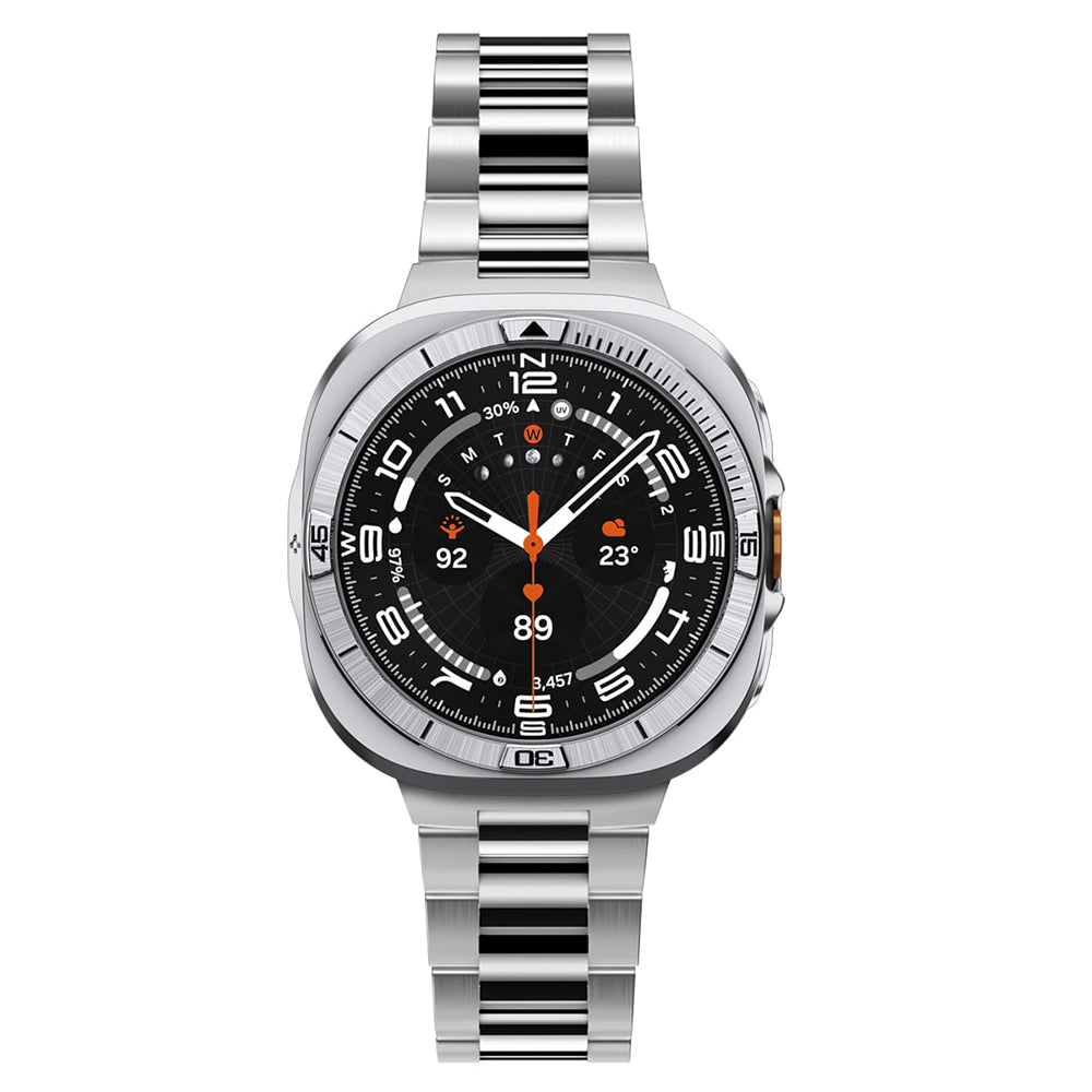 Spigen Tune Pro Pilot Schutzrahmen für Samsung Galaxy Watch Ultra2, Silber ACS11618
