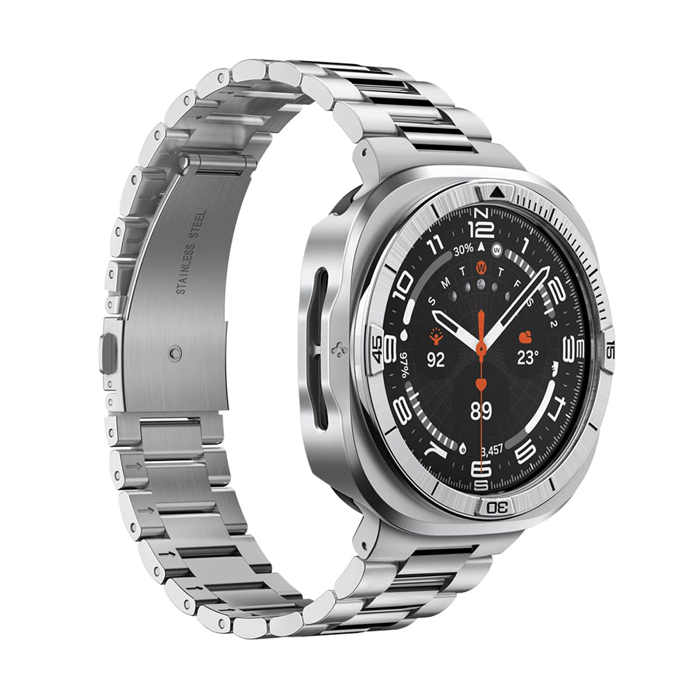 Spigen Tune Pro Pilot Schutzrahmen für Samsung Galaxy Watch Ultra2, Silber ACS11618