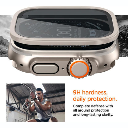 Cadre de protection Spigen Tune with Glass pour Apple Watch Ultra Series, argenté ACS11595