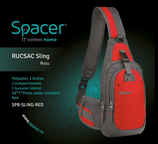 Spacer Sling Rucksack für Tablet bis max. 8 Zoll, Rot