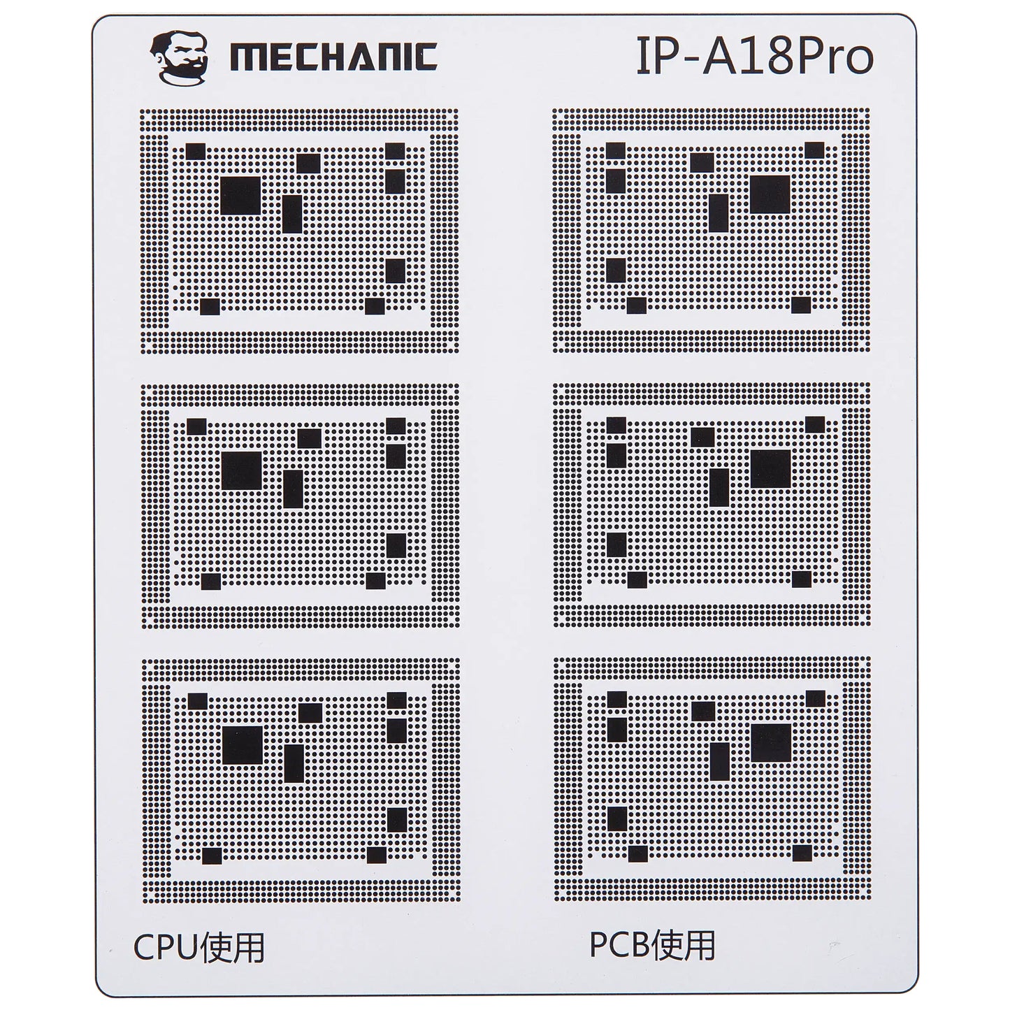 Gabarit d'isolation des pistes CI Mechanic pour Apple iPhone 6 - Série 16