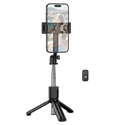 Bluetooth Selfie Stick Borofone BY14 Graceful, 4,5 Zoll - 7 Zoll, Schwarz